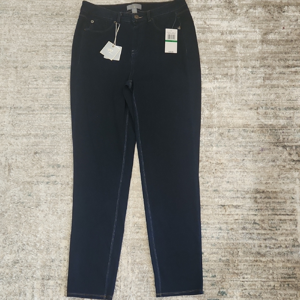 Cupio Women's Skinny Jeans in Dark Navy